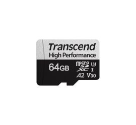 Transcend 64GB 330S UHS-I MicroSDXC Memory Card with SD Adapter